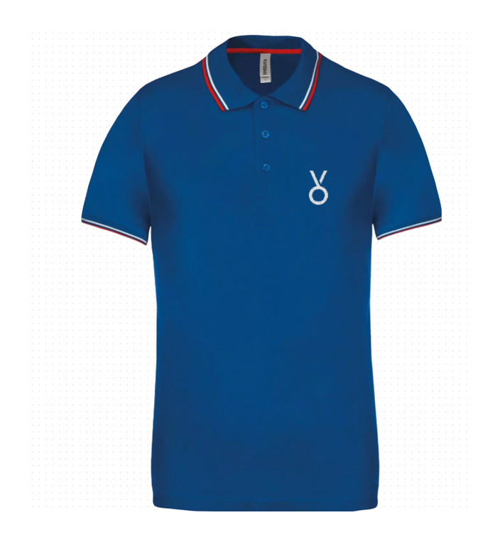polo bleu